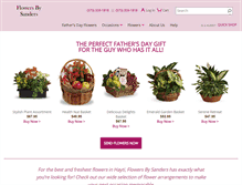 Tablet Screenshot of flowersbysanders.com